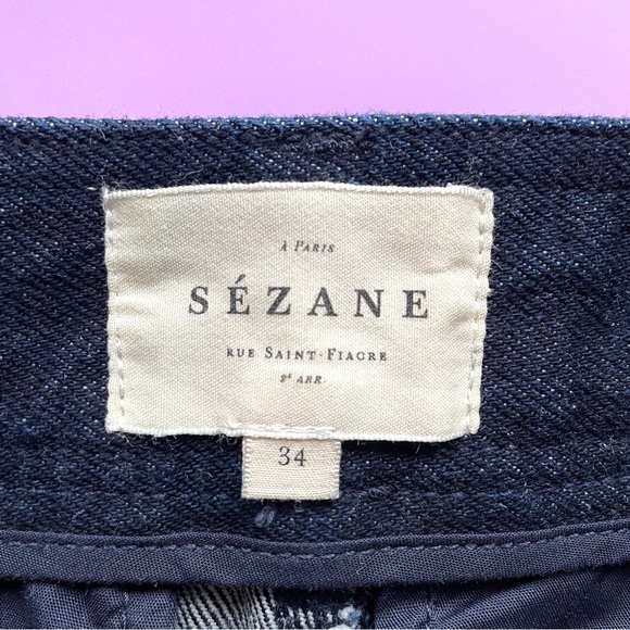 Sézane The 70's Trousers Wide Leg Jeans - 34EU/24"/2US 🇫🇷 - Picture 6 of 11